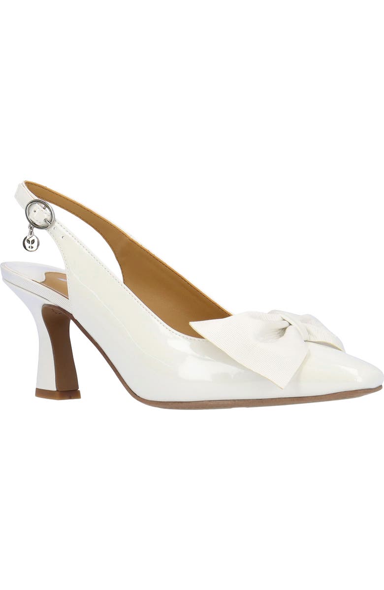 J. Reneé Harlan Slingback Pump, Main, color, White