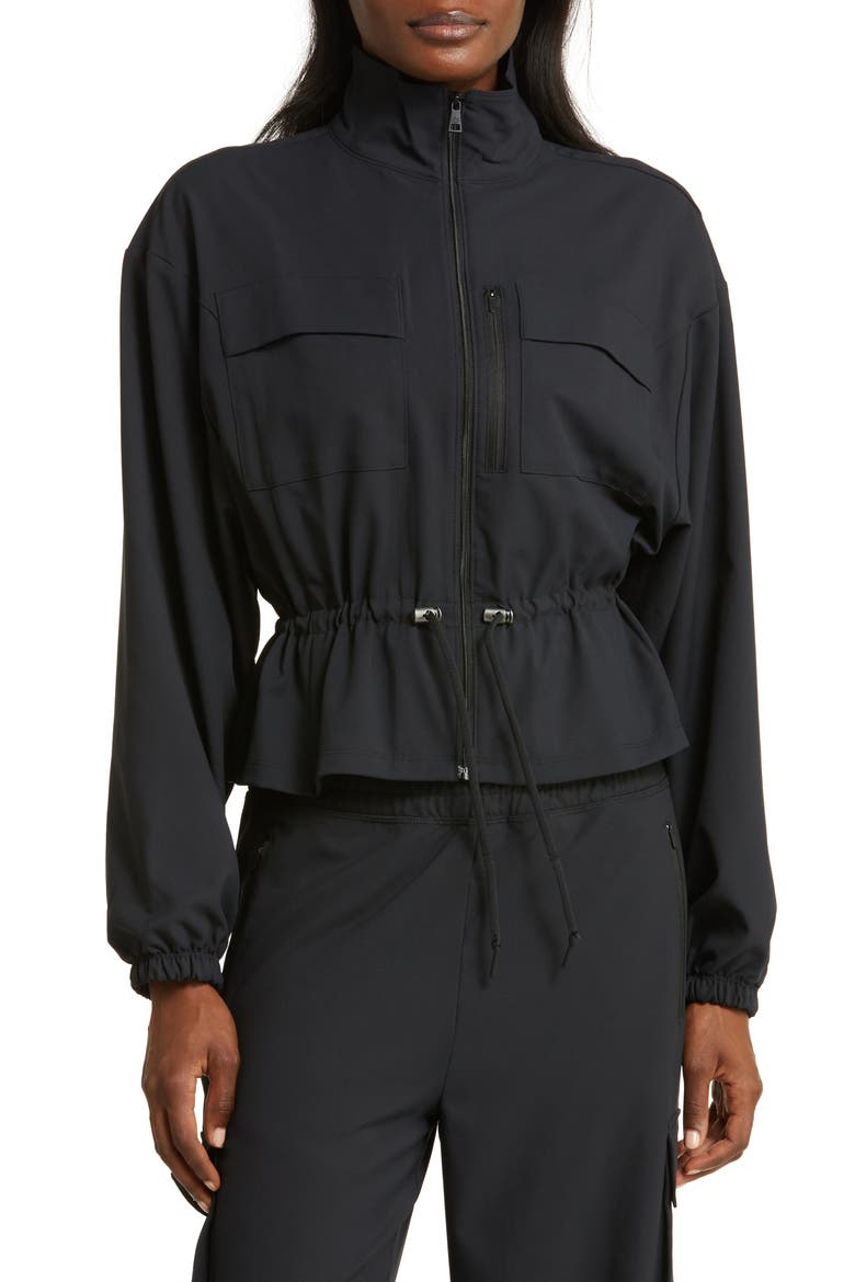 City Chic Jacket, Alternate, color, BLACK