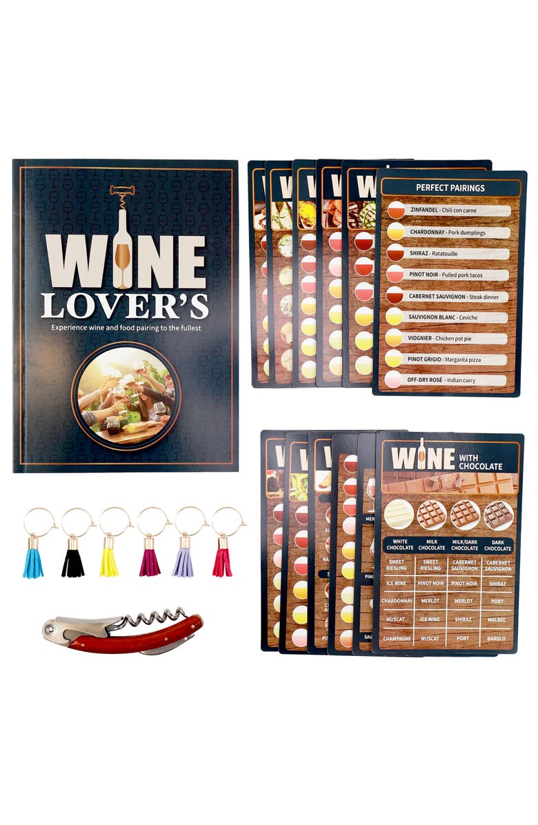 Gift Box Wine Enthusiast Set Elevate Your Wine Experience, Alternate, color, Multicolored