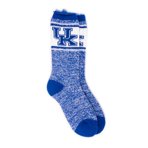 Muk Luks Gameday Heat Retainer Socks In Blue