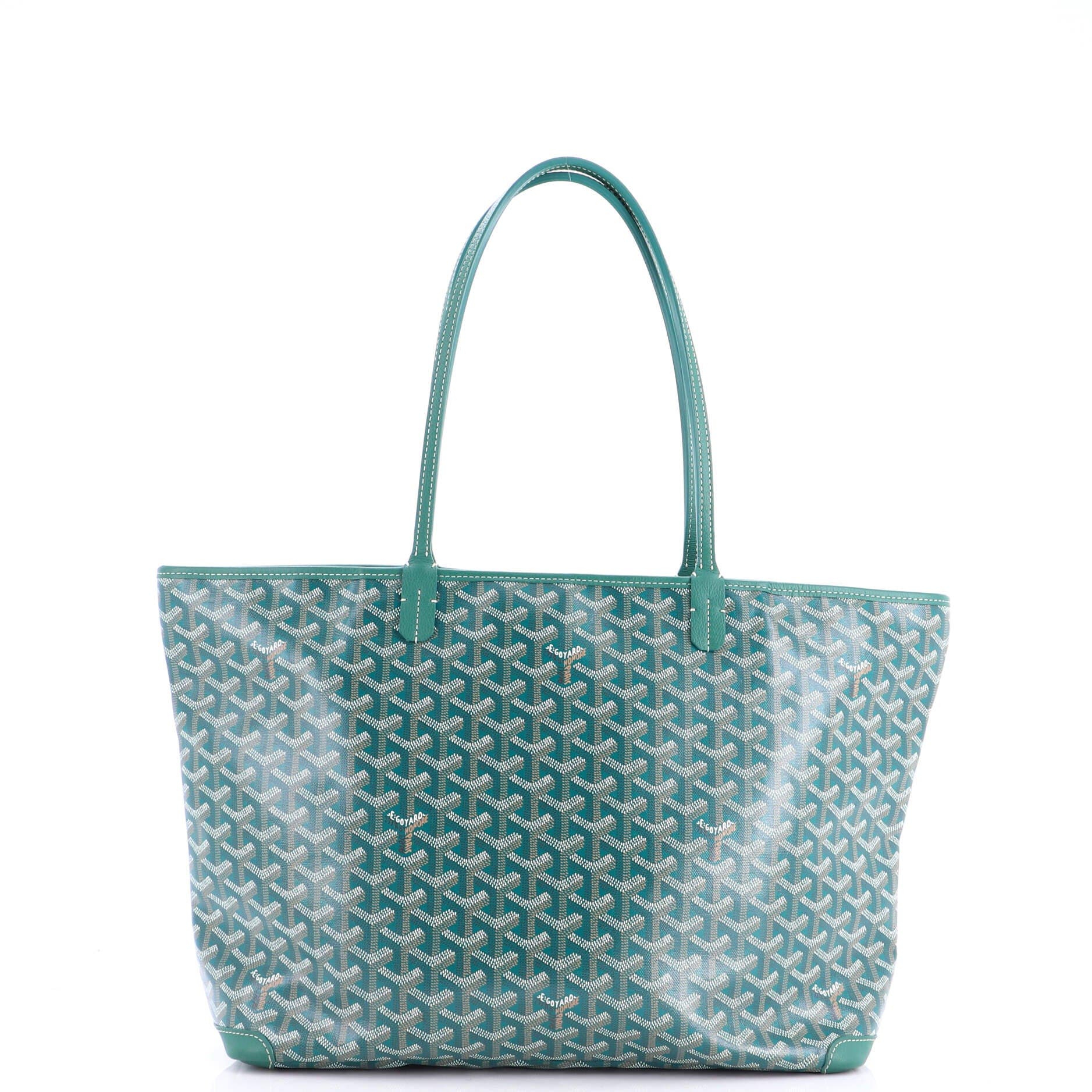 Pre-Owned Goyard Artois Tote Coated Canvas MM, Alternate, color, Green