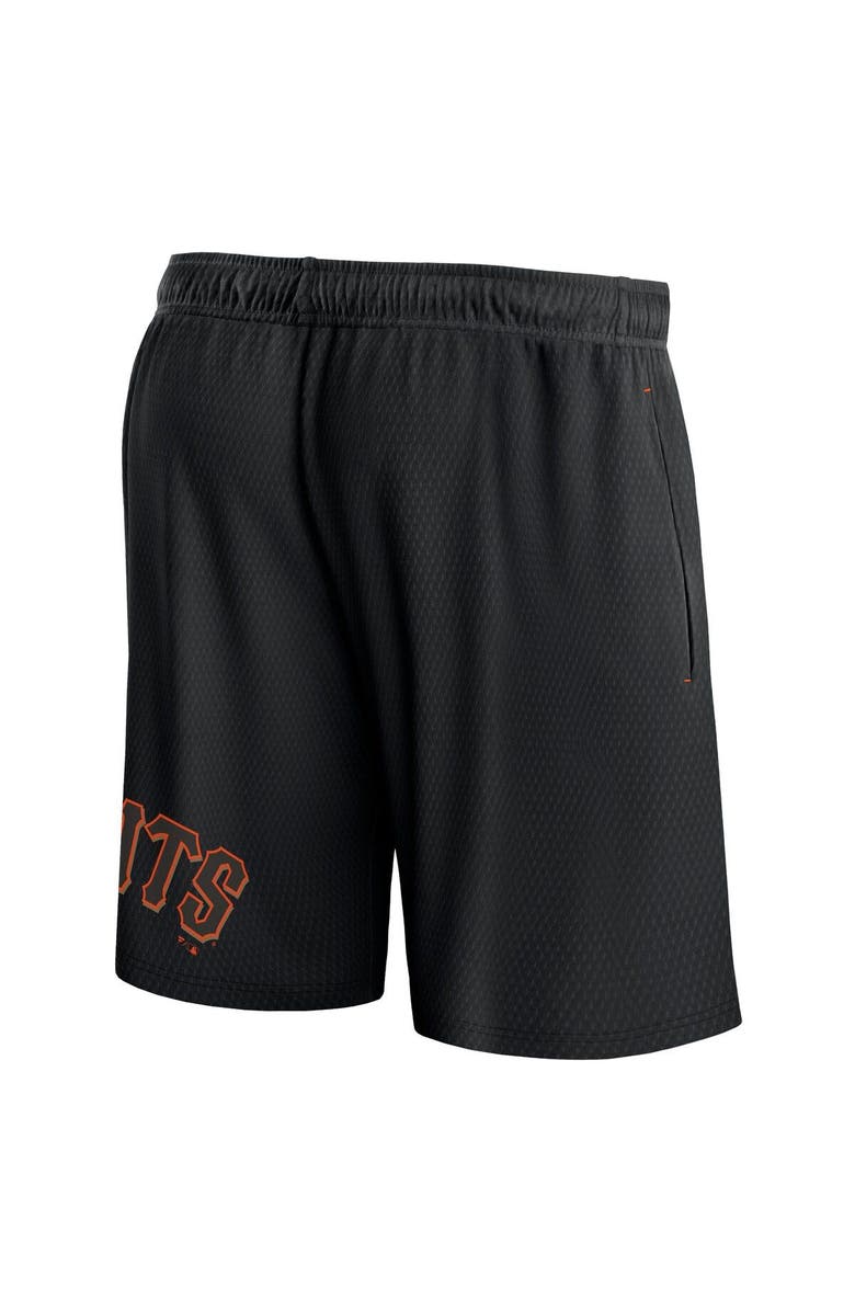 FANATICS Men's Fanatics Branded Black San Francisco Giants Clincher Mesh Shorts, Alternate, color, Black
