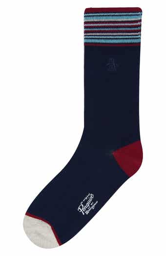 Bronx Stripe Cotton Stretch Dress Socks