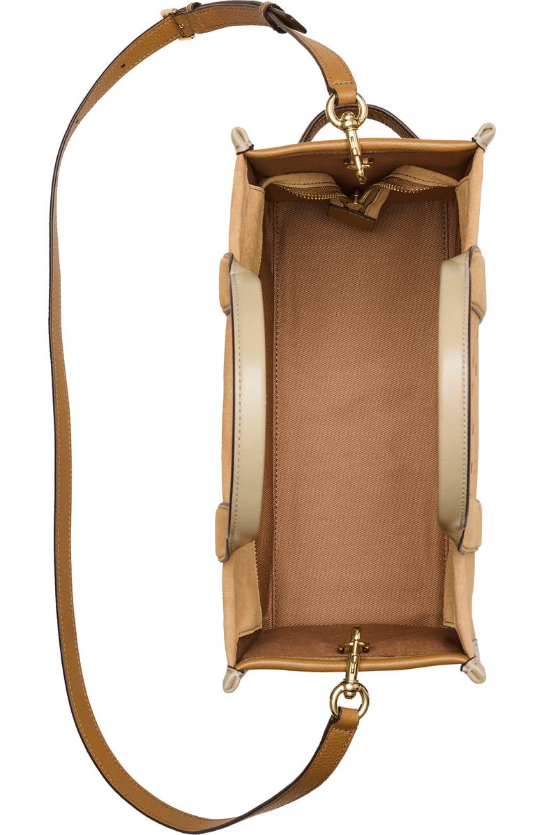 Marc Jacobs The Suede & Leather Medium Tote Bag, Alternate, color, Sahara