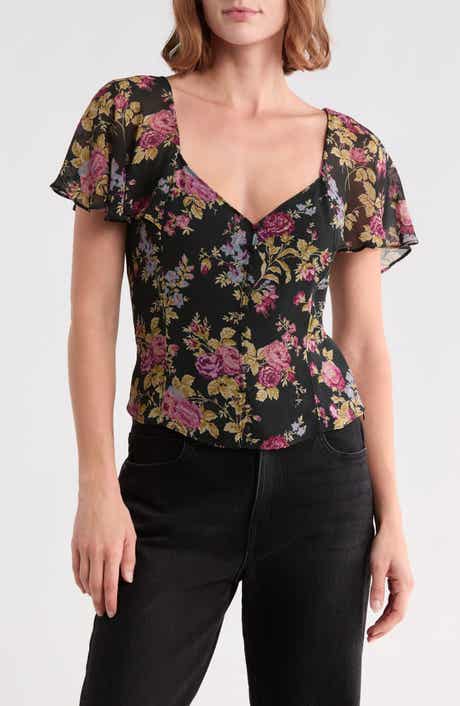Kiko Floral Button Front Top