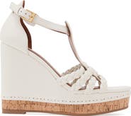Reiss Frances Braided Wedge Ankle Strap Sandal