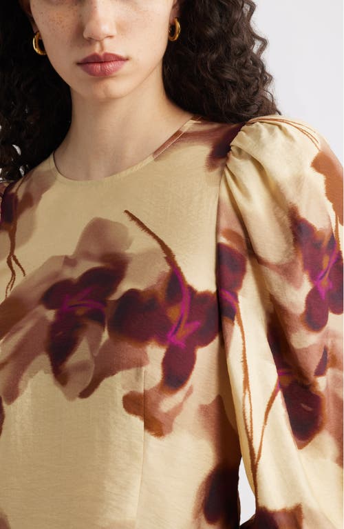 NORDSTROM NORDSTROM PRINT BLOUSON SLEEVE TOP