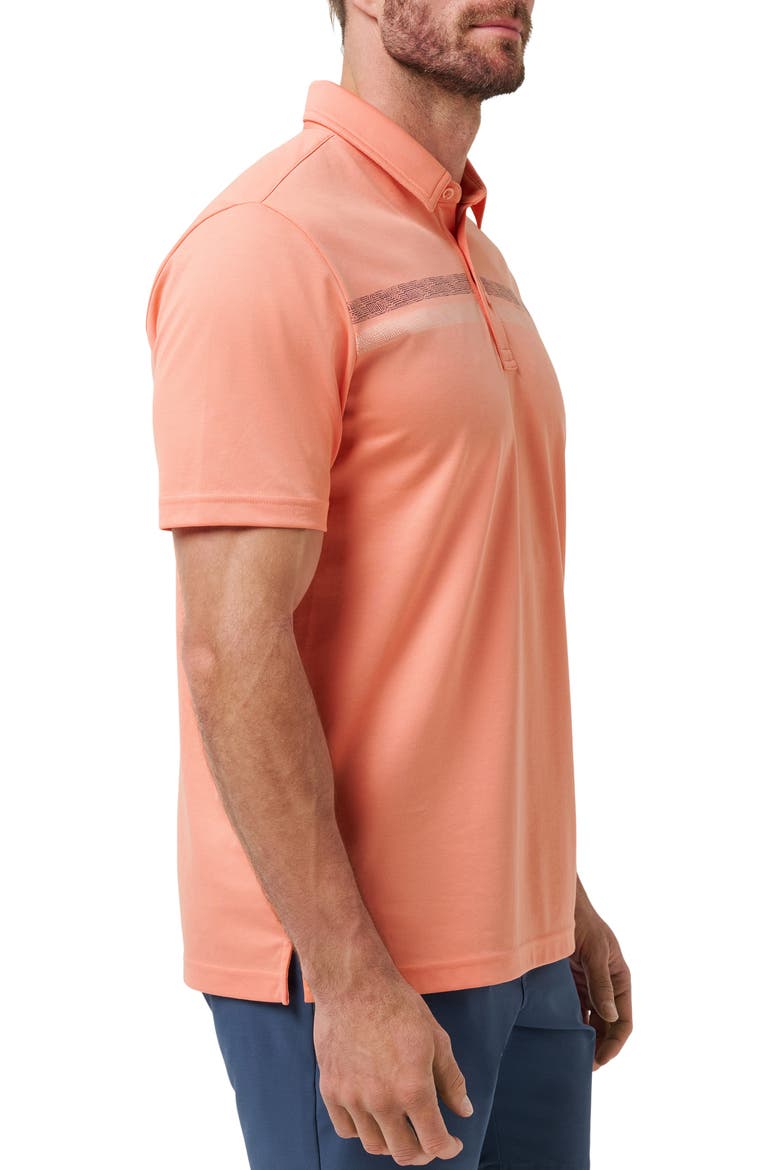 Roaming Routes Chest Stripe Polo, Alternate, color, TERRA COTTA