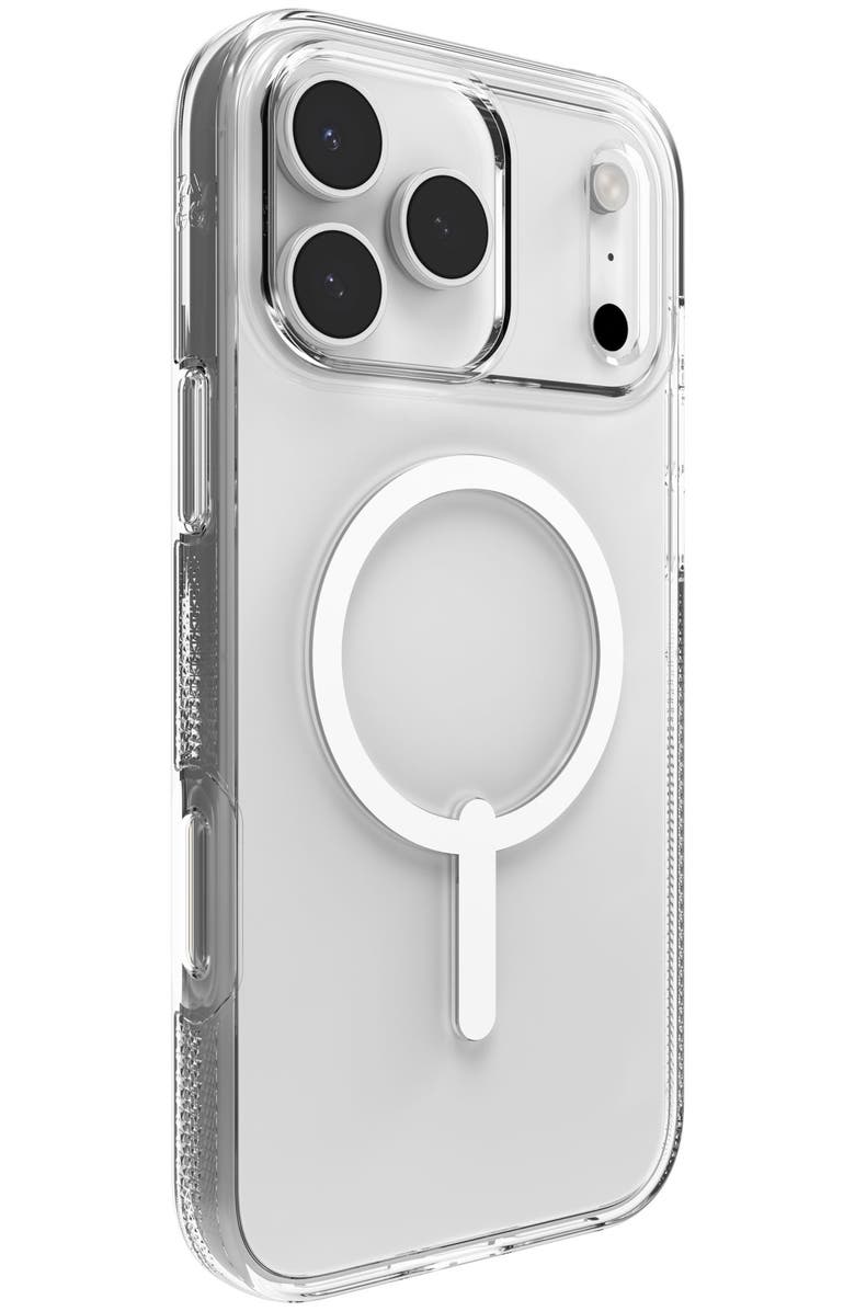 ZAGG Crystal Palace Snap MagSafe Case with Kickstand for Apple iPhone 17 Pro Max, Alternate, color, Clear