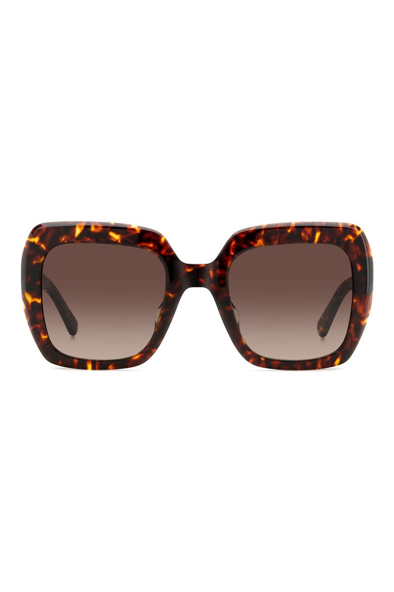 naomis 52mm gradient square sunglasses, Main, color, 0086-HA