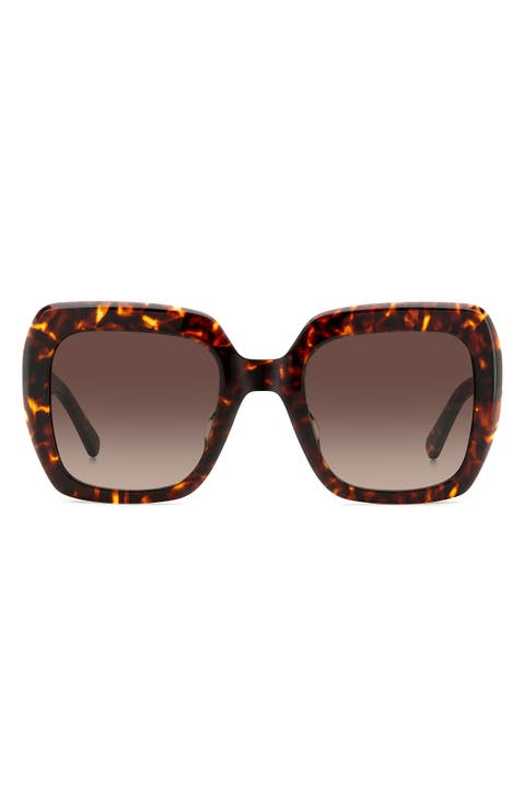 naomis 52mm gradient square sunglasses