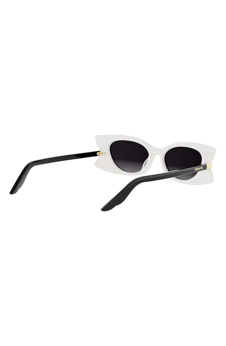 DIOR 'DiorButterfly S2I 52mm Gradient Butterfly Sunglasses, Alternate, color, Ivory / Gradient Smoke