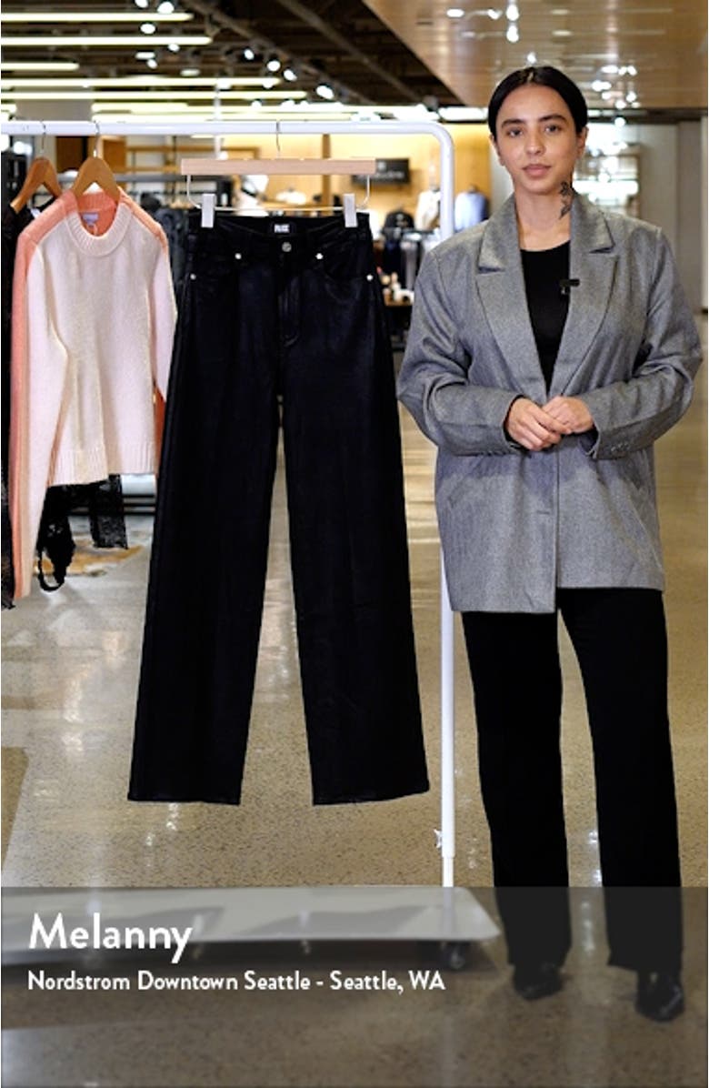 Sasha Coated High Waist Wide Leg Jeans, sales video thumbnail