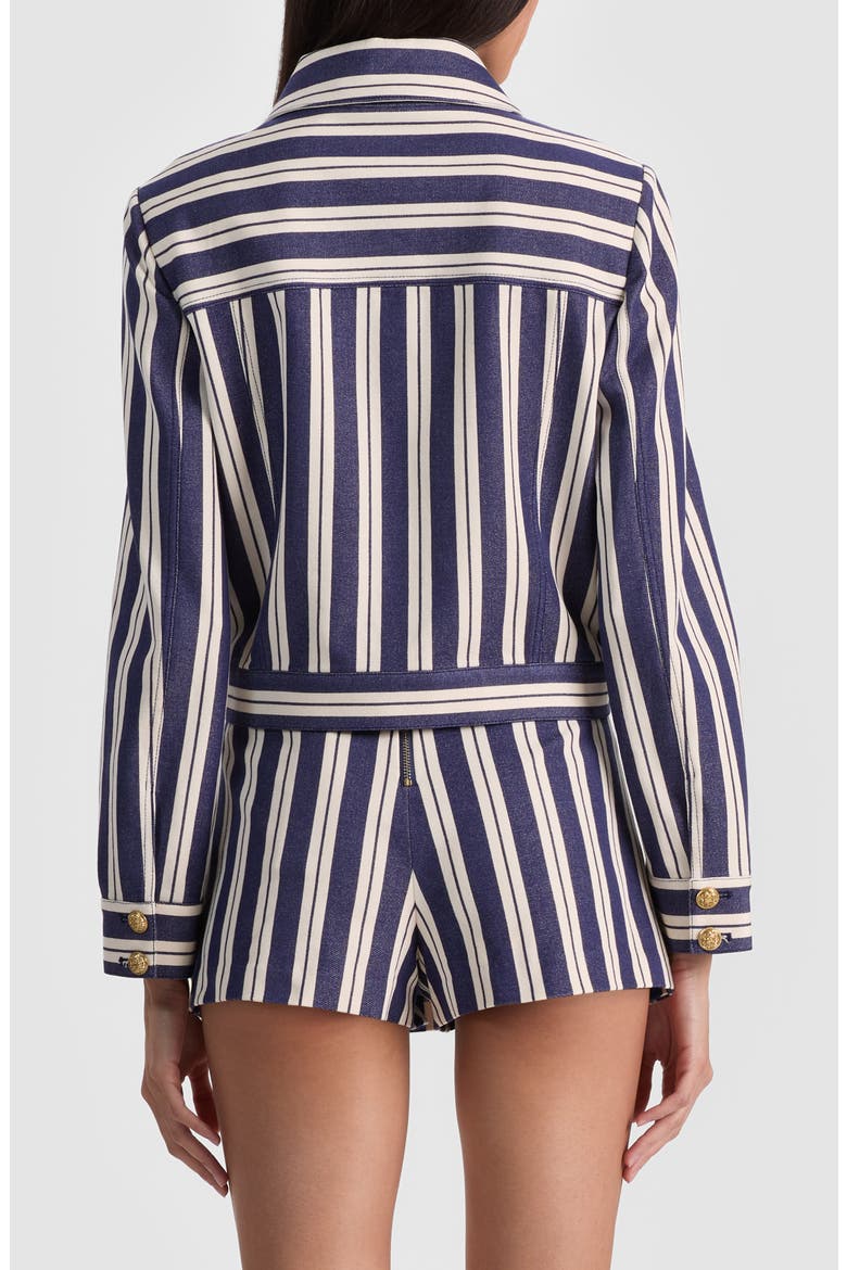 Alex Stripe Boxy Jacket, Alternate, color, METRO STRIPE TWILIGHT BLUE