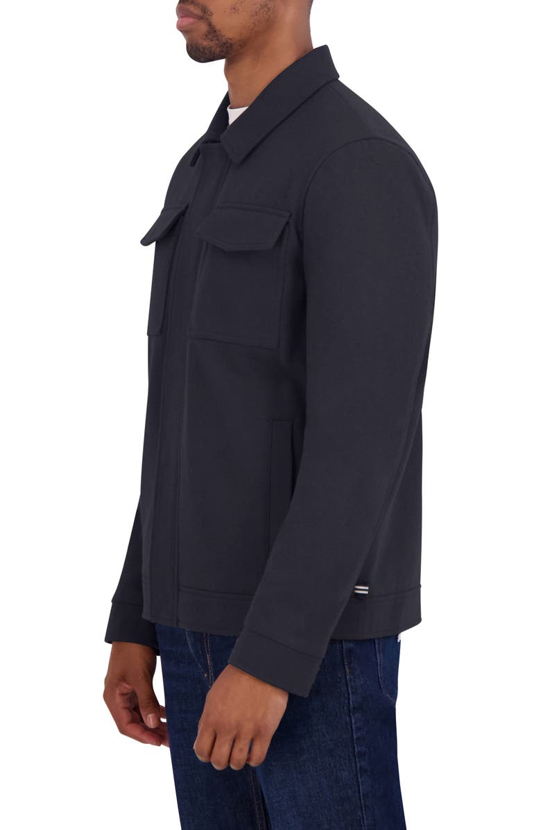 Nautica Water Resistant Wool Blend Coat, Alternate, color, Charcoal