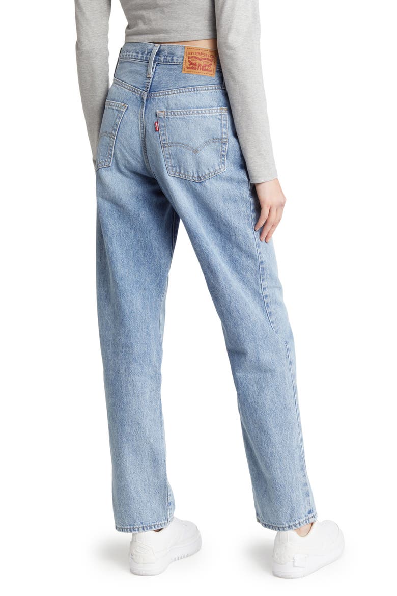 94™ Baggy Straight Leg Jeans, Alternate, color, LIGHT TOUCH