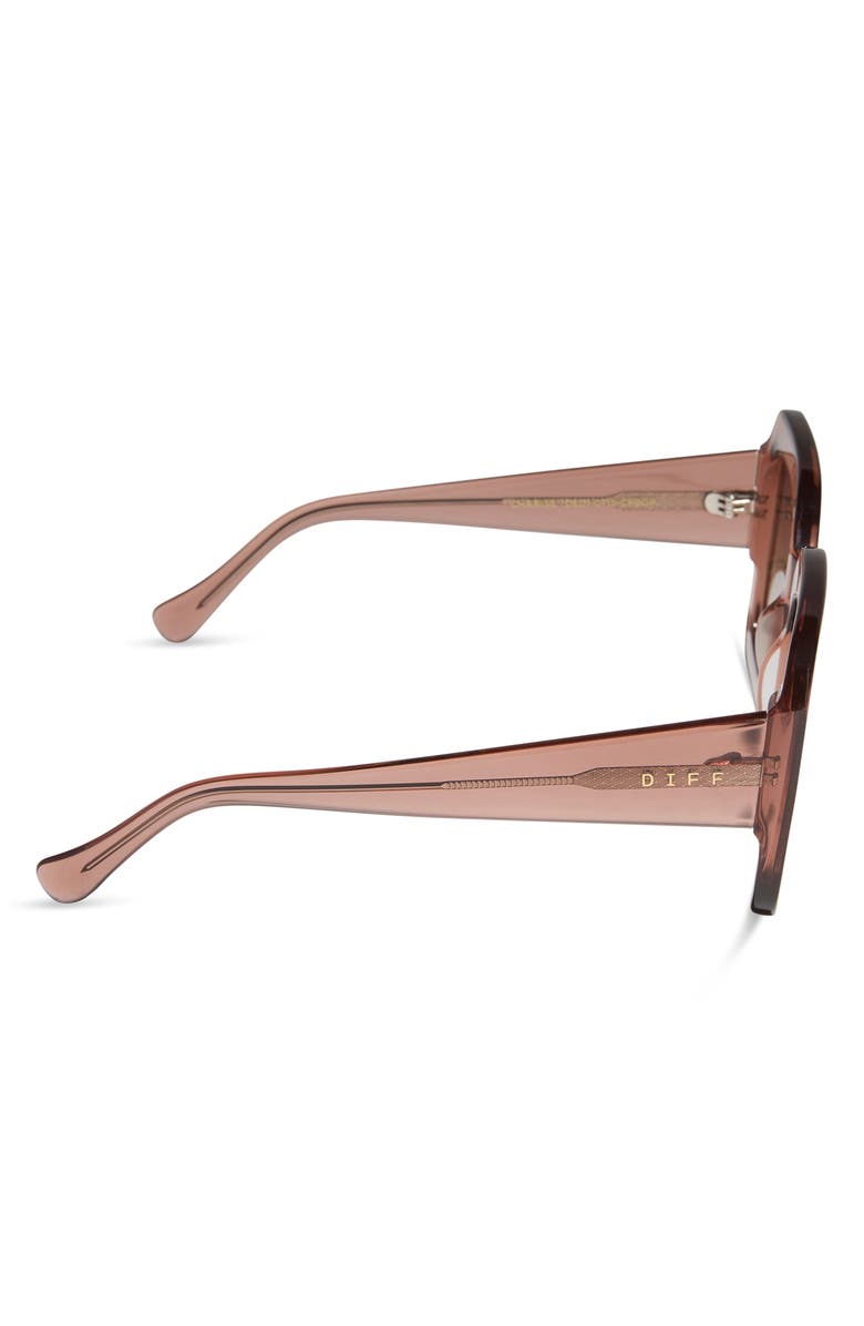 DIFF Charise 51mm Gradient Square Sunglasses, Alternate, color, Brown