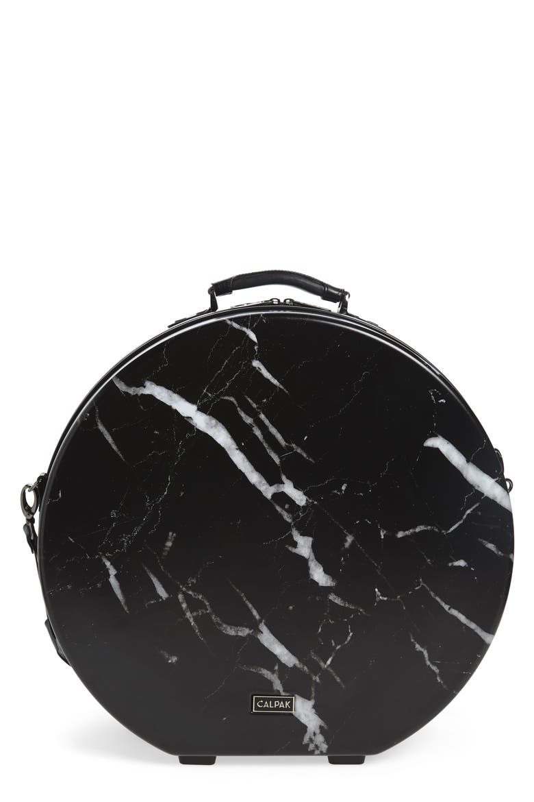 Baye Large Hardcase Hat Box, Main, color, MIDNIGHT MARBLE