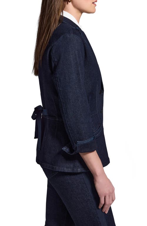 Nic + Zoe Nic+zoe Ribbon Trim Denim Blazer