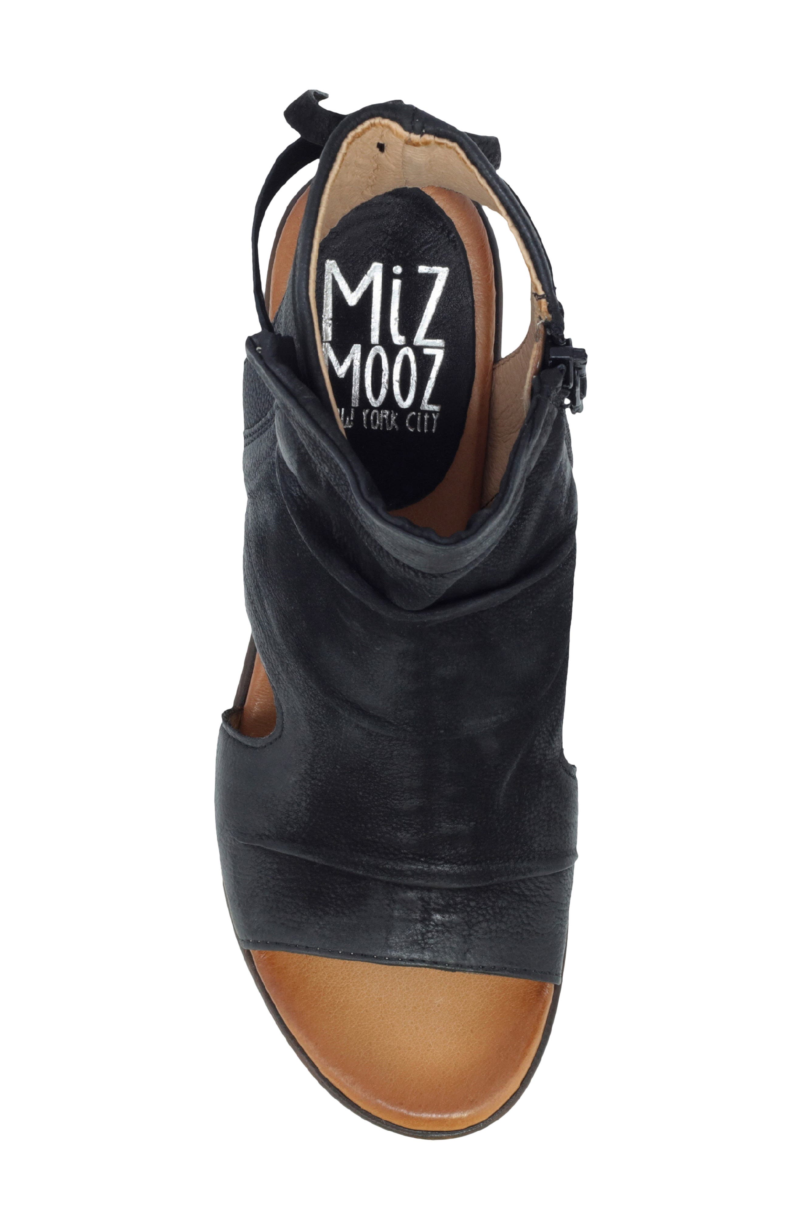 Anna Slouch Wedge Sandal, Alternate, color, BLACK