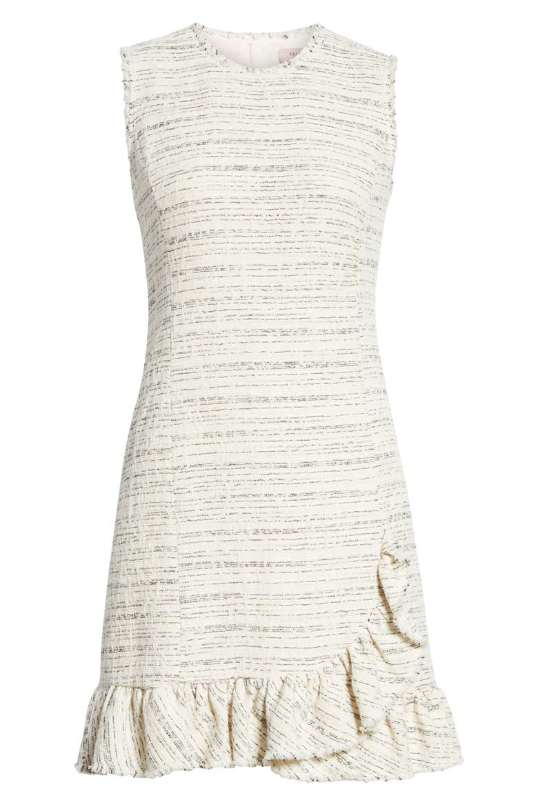 Tweed Sheath Dress, Alternate, color, SNOW COMBO