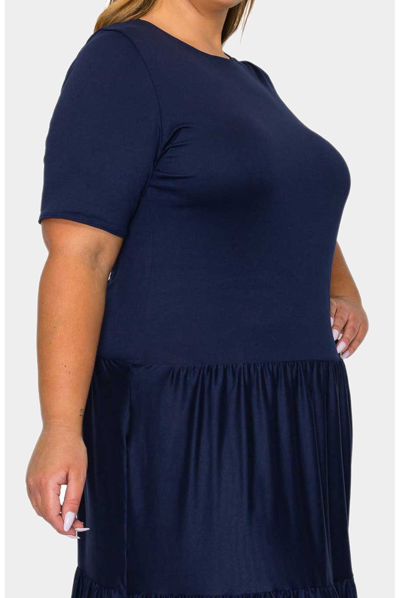 Jourdan Tiered Maxi Dress, Alternate, color, NAVY