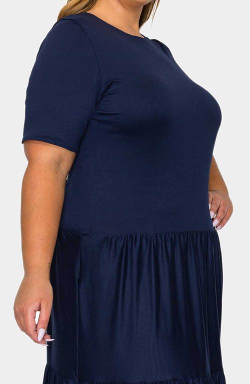 L I V D Jourdan Tiered Maxi Dress In Blue