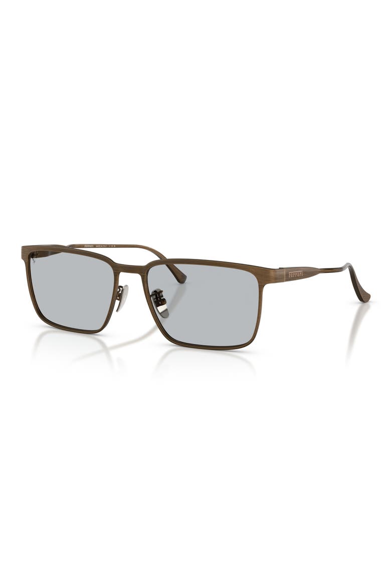 FH1033D 58mm Pillow Sunglasses, Alternate, color, GREY/ BROWN BRUSH / GREY