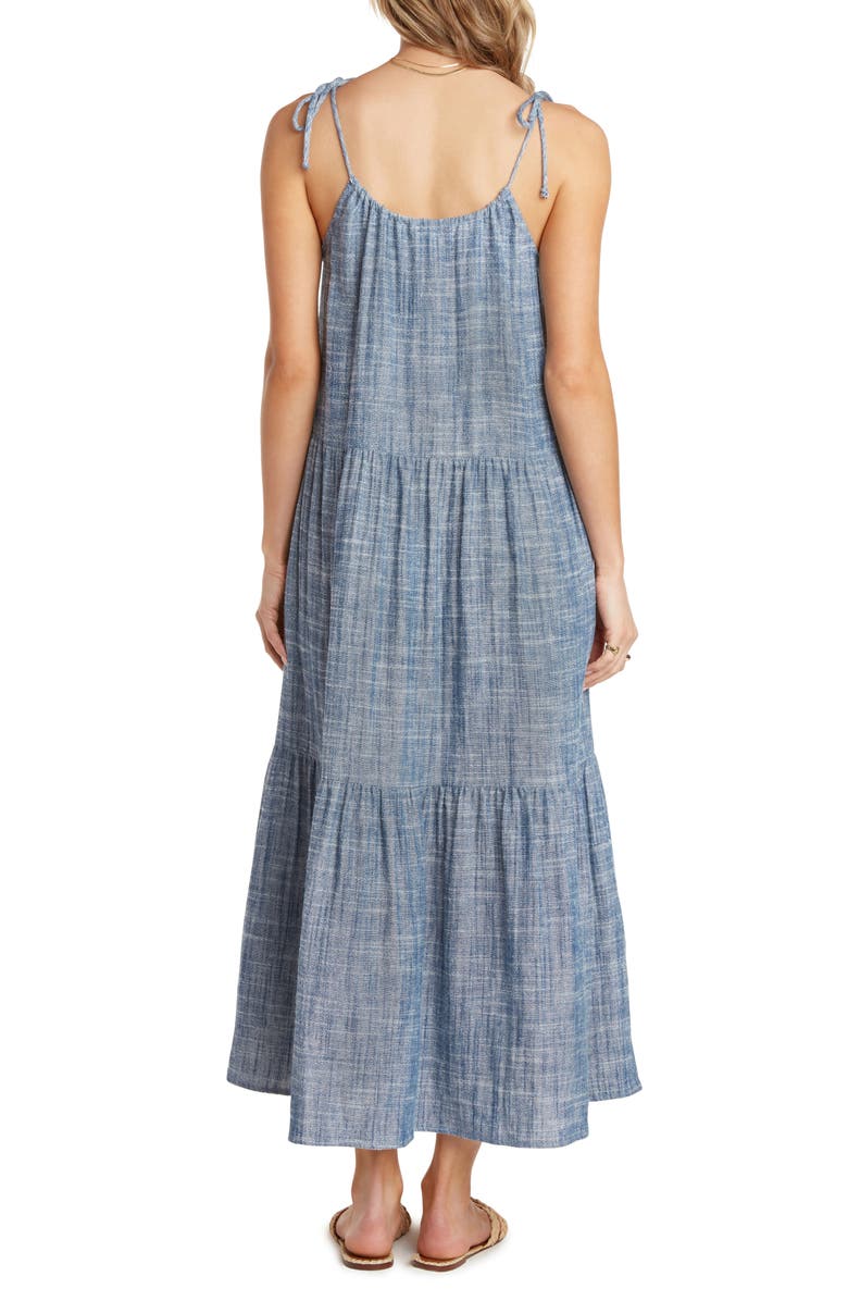 Willow Karina Tiered Maxi Dress, Alternate, color, Indigo