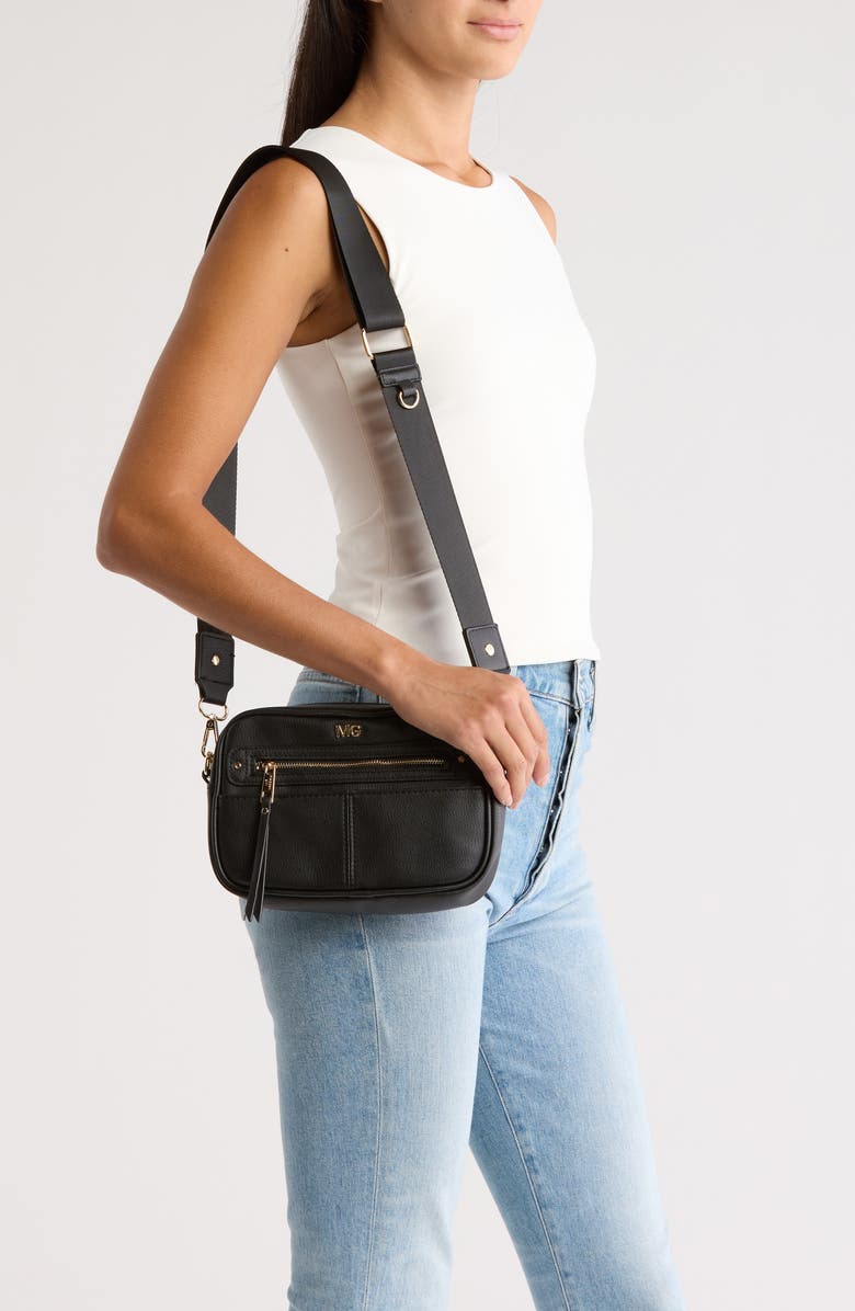 Madden Girl Camera Crossbody Bag with Pouch, Alternate, color,