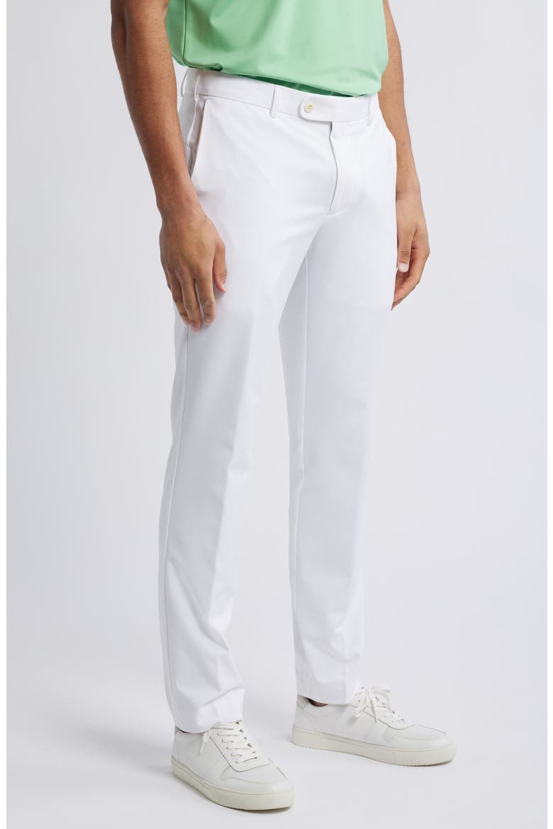 Crown Crafted Surge Performance Flat Front Trousers, Alternate, color, WHITE