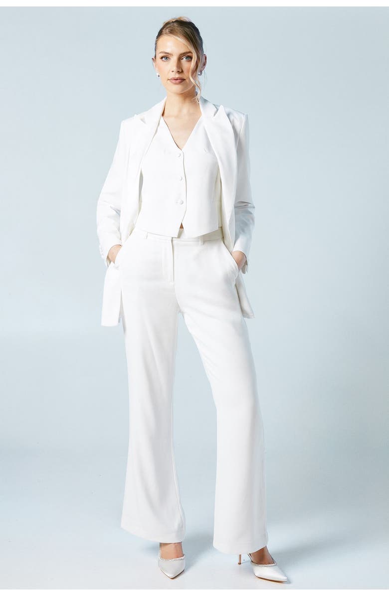 Coast Premium Flare Bridal Trousers, Alternate, color, Ivory