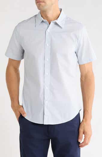 Slim Fit Stretch Cotton Poplin Button-Up Shirt