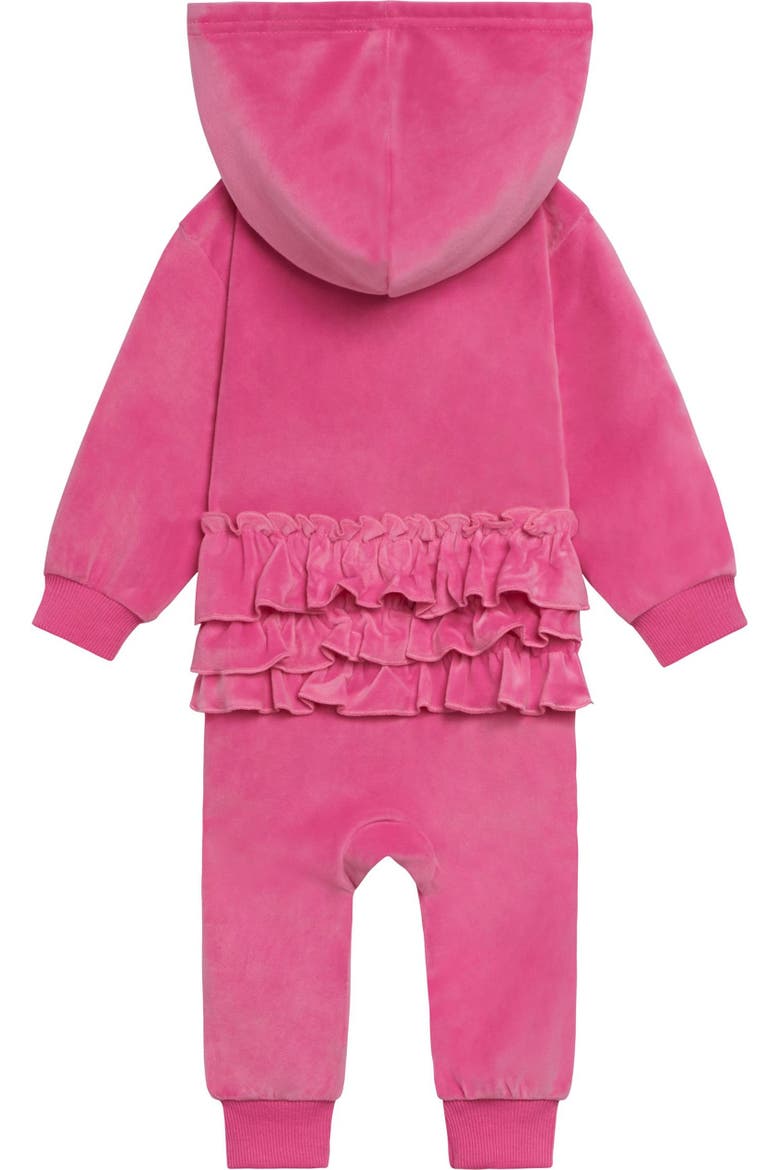 Velour Hoodie and Pants Set and Coverall, Alternate, color, Sweet Pink