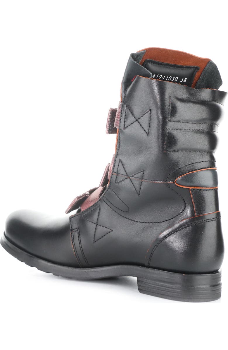 Fly London 'Stif' Military Boot, Alternate, color, 030 Black/ Red