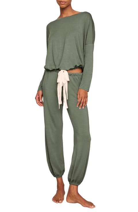 Gisele Jersey Knit Slouchy Pajamas