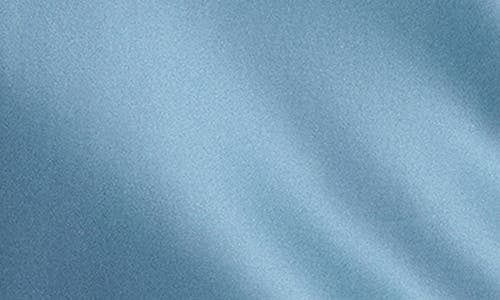 Etam Milky Lace Trim Silk Chemise In Blue