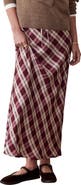 Marine Layer Silvia Plaid Drawstring Maxi Skirt