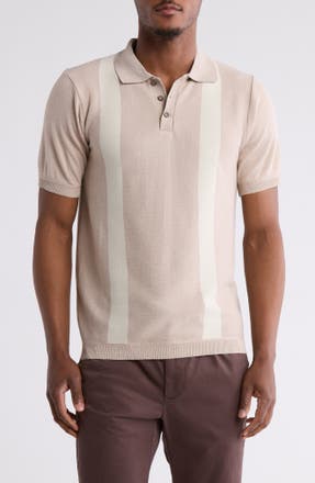 T.R. PREMIUM Slim Fit Sweater Knit Polo in TAUPE · Top from Nordstrom Rack in a $249.88 outfit