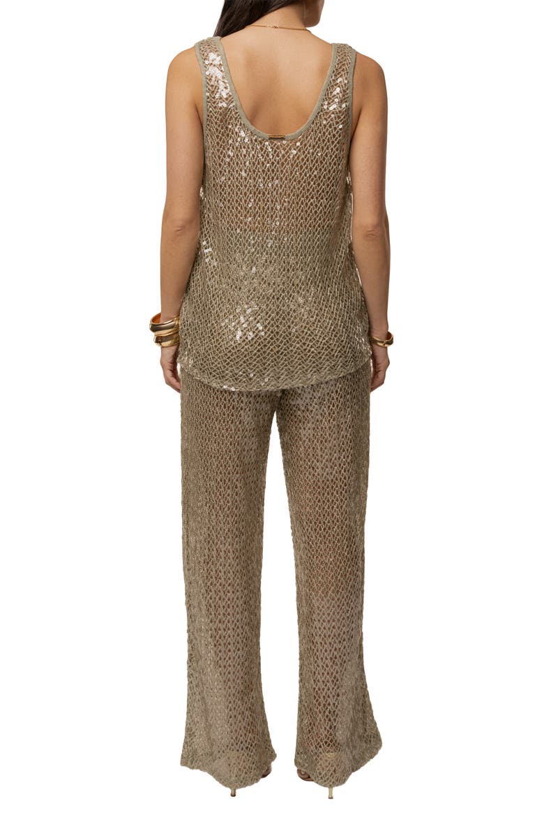 High Seas Sequin Top, Alternate, color, Sage