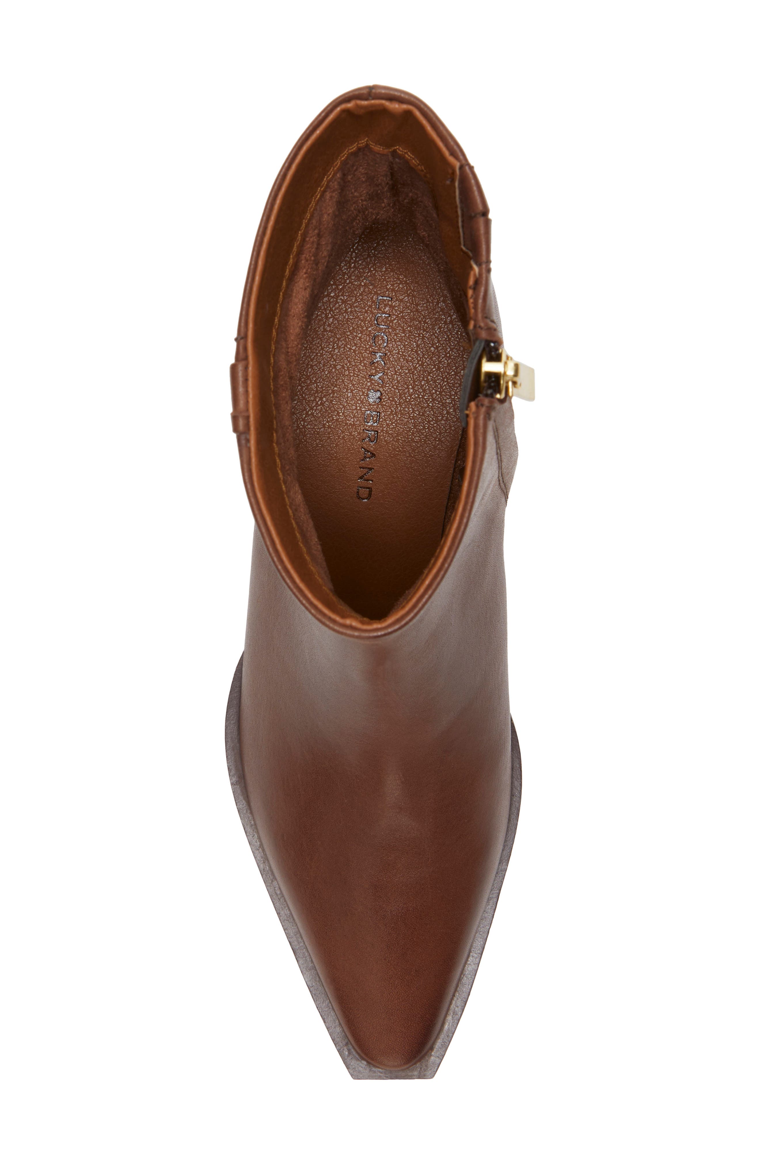 Lucky Brand Shakell Bootie, Alternate, color, Chocolate