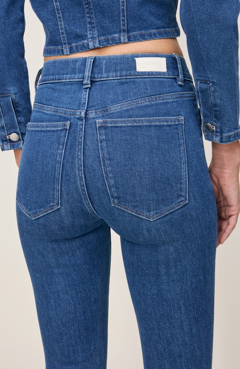 DL1961 Bridget Instasculpt Patch Pocket Bootcut Jeans, Alternate, color, Blue Water