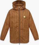 MCM Monogram Print Hooded Windbreaker in Recycled Nylon