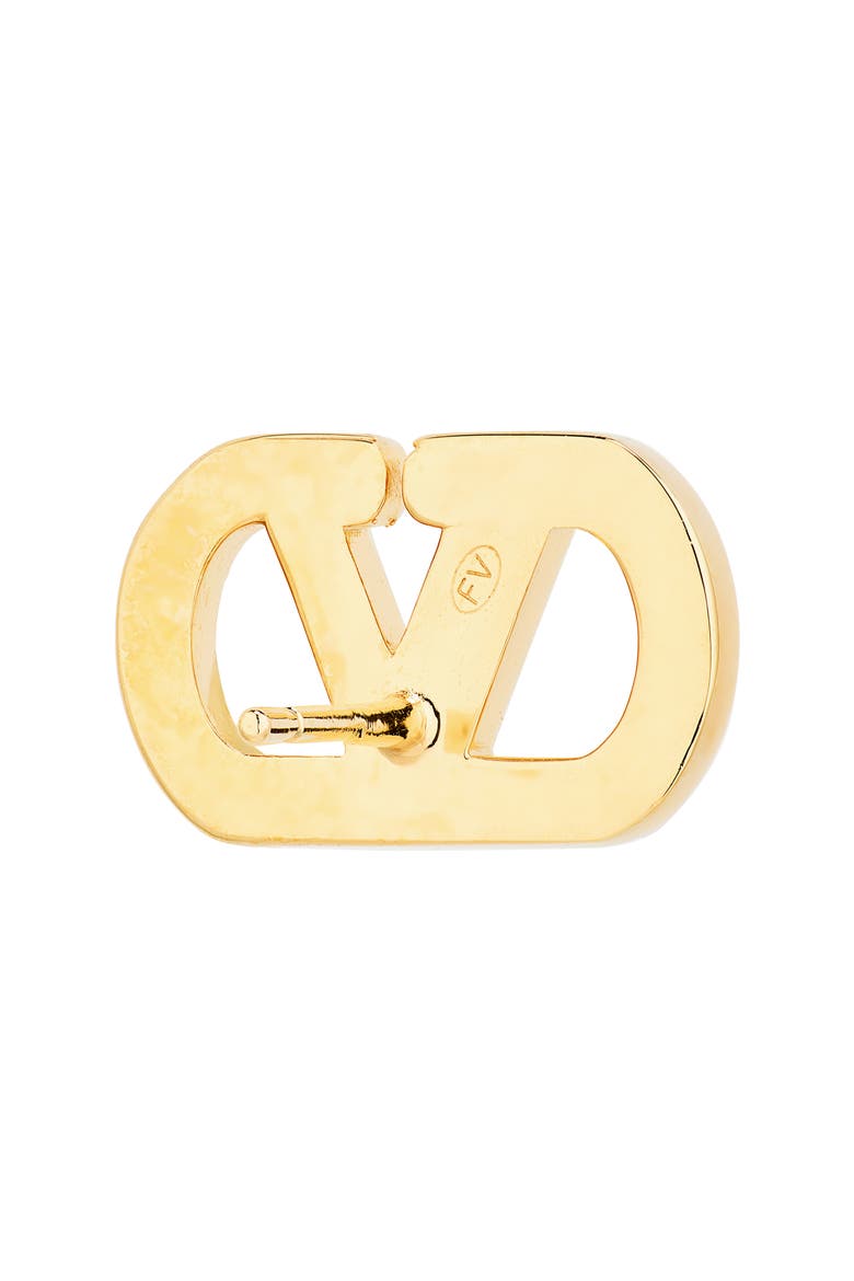Vlogo Signature Swarovski Crystal Stud Earrings, Alternate, color, GOLD