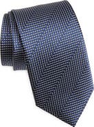 David Donahue Silk Stripe Tie
