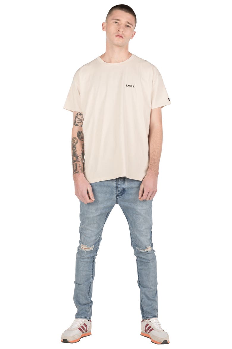 Joe Blow Destroyed Denim Jeans, Alternate, color, MINERAL BLUE