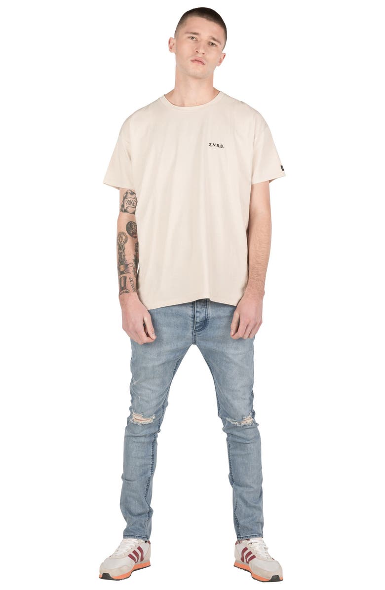 ZANEROBE Joe Blow Destroyed Denim Jeans, Alternate, color,