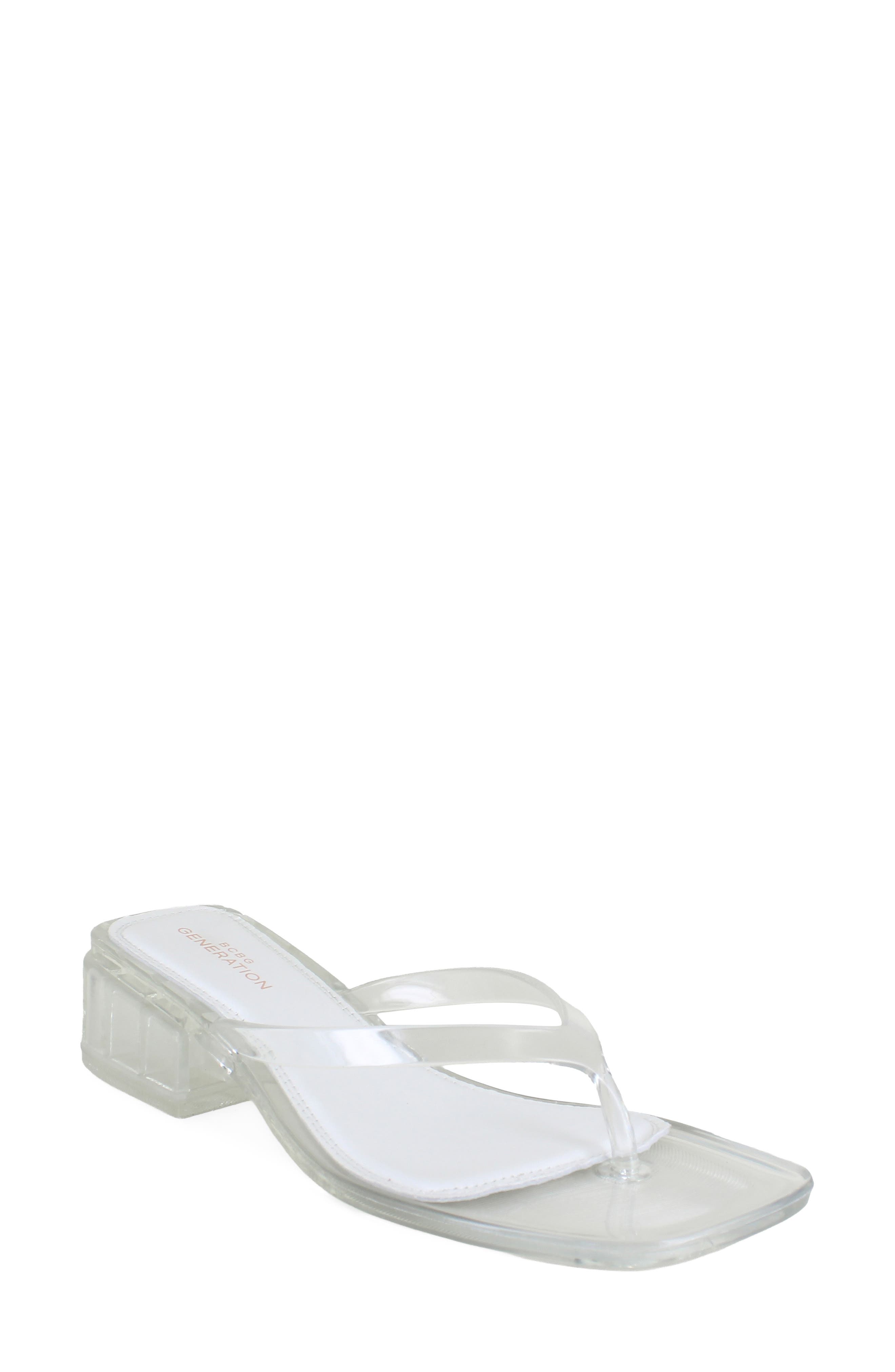 Tassi Sandal, Main, color, CLEAR
