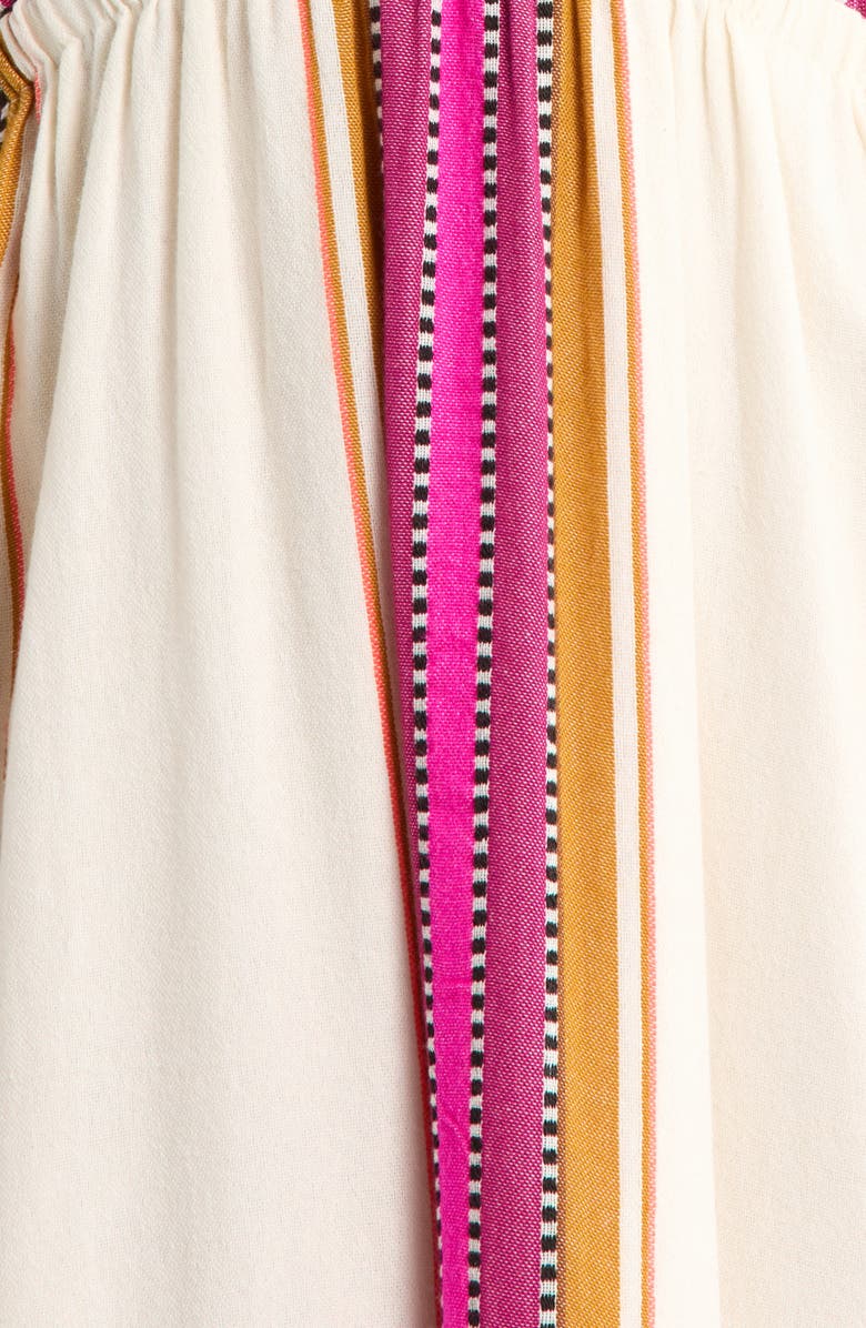 Elan Print Sleeveless Ruffle Hem Cover-Up Maxi Dress, Alternate, color, Natural Pink