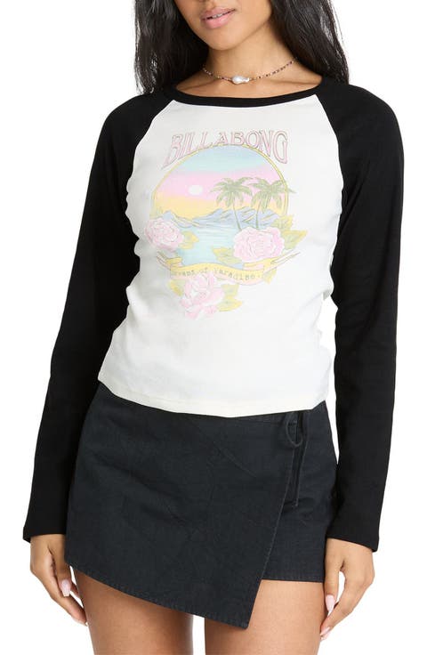Paradise Dream Graphic Raglan T-shirt